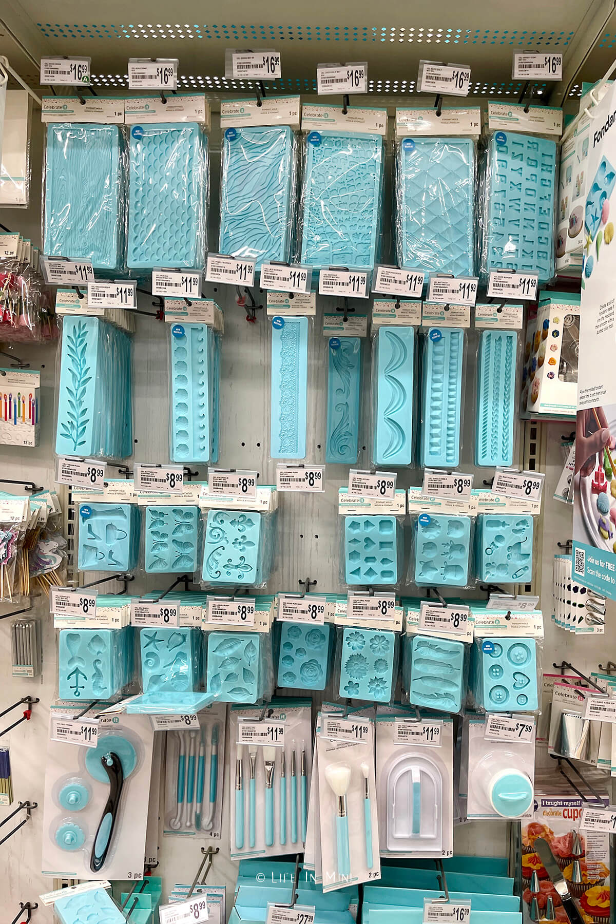 Fondant molds found in Michaels craft store